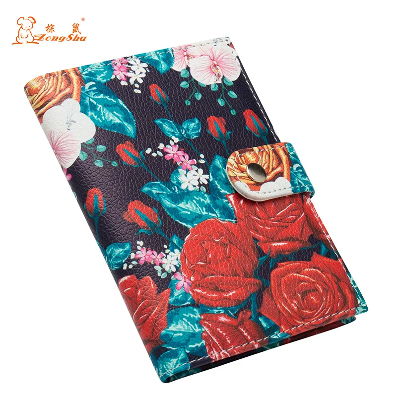 Colorful flower print buckle unisex passport cover with traveling Built in RFID Blocking Protect personal information
Colorful flower print buckle unisex passport cover with traveling Built in RFID Blocking Protect personal information