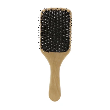 Boar Bristle Brush With Nylon Pins Massage Hair Care Brush Bamboo Wooden Handle Use For Improve Hair Texture
Boar Bristle Brush With Nylon Pins Massage Hair Care Brush Bamboo Wooden Handle Use For Improve Hair Texture