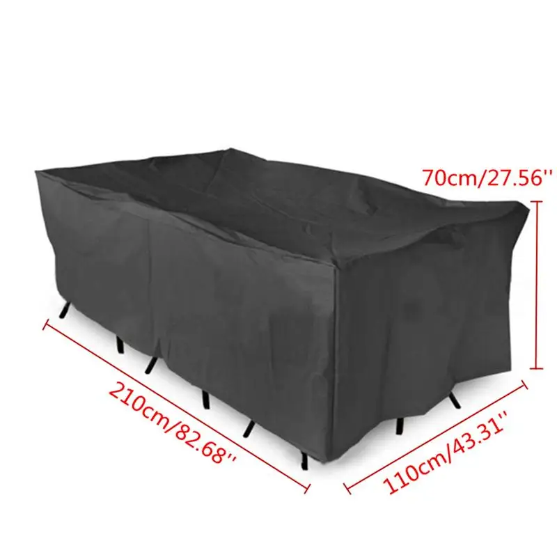 New Black Outdoor Garden Patio Furniture Covers Shelter Sun Protection Cover Canopy Dustproof Cloth Table Protect Bag Textiles
New Black Outdoor Garden Patio Furniture Covers Shelter Sun Protection Cover Canopy Dustproof Cloth Table Protect Bag Textiles