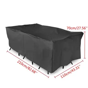 New Black Outdoor Garden Patio Furniture Covers Shelter Sun Protection Cover Canopy Dustproof Cloth Table Protect Bag Textiles
New Black Outdoor Garden Patio Furniture Covers Shelter Sun Protection Cover Canopy Dustproof Cloth Table Protect Bag Textiles