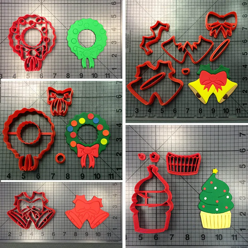 Christmas Series Cookie Cutter Wreath Cupcake Bells Fondant Cutter Custom Made 3D Printed Cookie Press Mold Cake Decoration Tool
Christmas Series Cookie Cutter Wreath Cupcake Bells Fondant Cutter Custom Made 3D Printed Cookie Press Mold Cake Decoration Tool