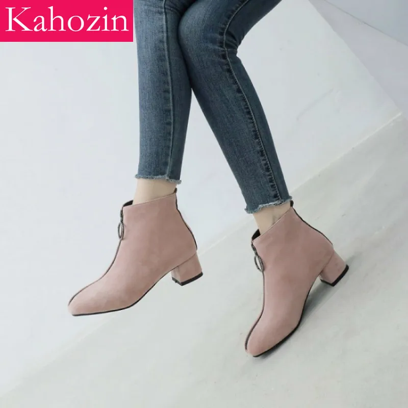 botines mujer high quality suede personality zipper spring autumn women's shoes pointed Peluche ankle boots female Botas Mujer
botines mujer high quality suede personality zipper spring autumn women's shoes pointed Peluche ankle boots female Botas Mujer