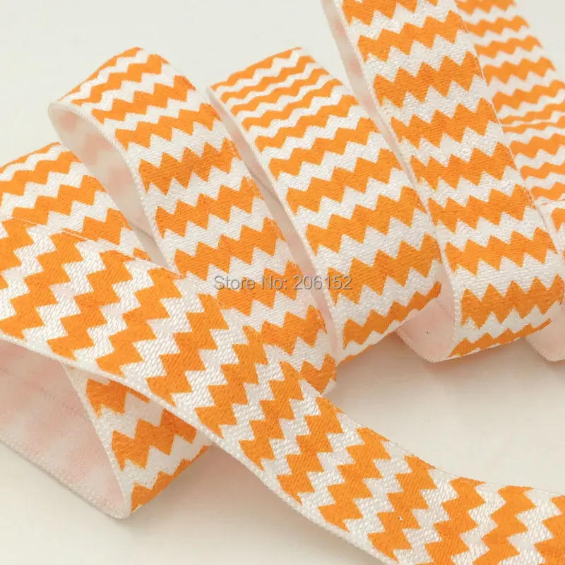 Wholesale Orange Chevron Print Fold Over Elastic 5/8" Chevron FOE Ribbon for DIY Headwear Hair Accessories 100Y/Lot
Wholesale Orange Chevron Print Fold Over Elastic 5/8" Chevron FOE Ribbon for DIY Headwear Hair Accessories 100Y/Lot