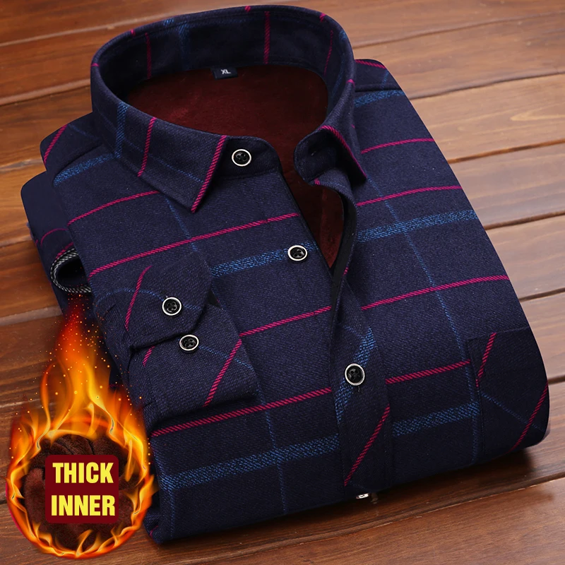 autumn winter plaid shirts thick velvet casual shirt elestic warm long sleeve quality dress shirts male slim fit many colors
autumn winter plaid shirts thick velvet casual shirt elestic warm long sleeve quality dress shirts male slim fit many colors