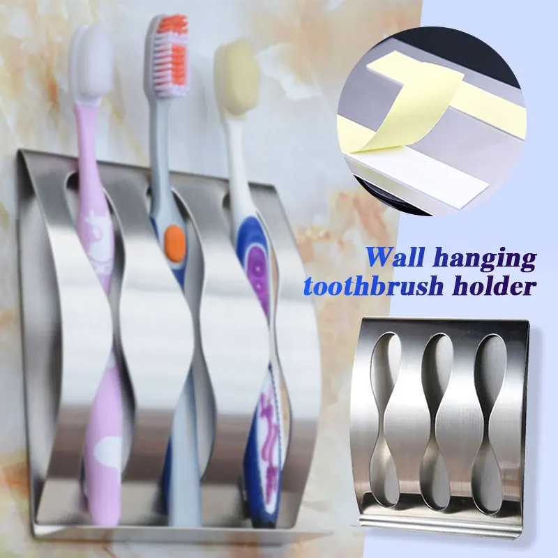Stainless Steel 3 Eyes Steel Wall Mount Bathroom Toothbrush Shelf Stand Rack Organiser Toothbrush Holder Suction Holder Home
Stainless Steel 3 Eyes Steel Wall Mount Bathroom Toothbrush Shelf Stand Rack Organiser Toothbrush Holder Suction Holder Home