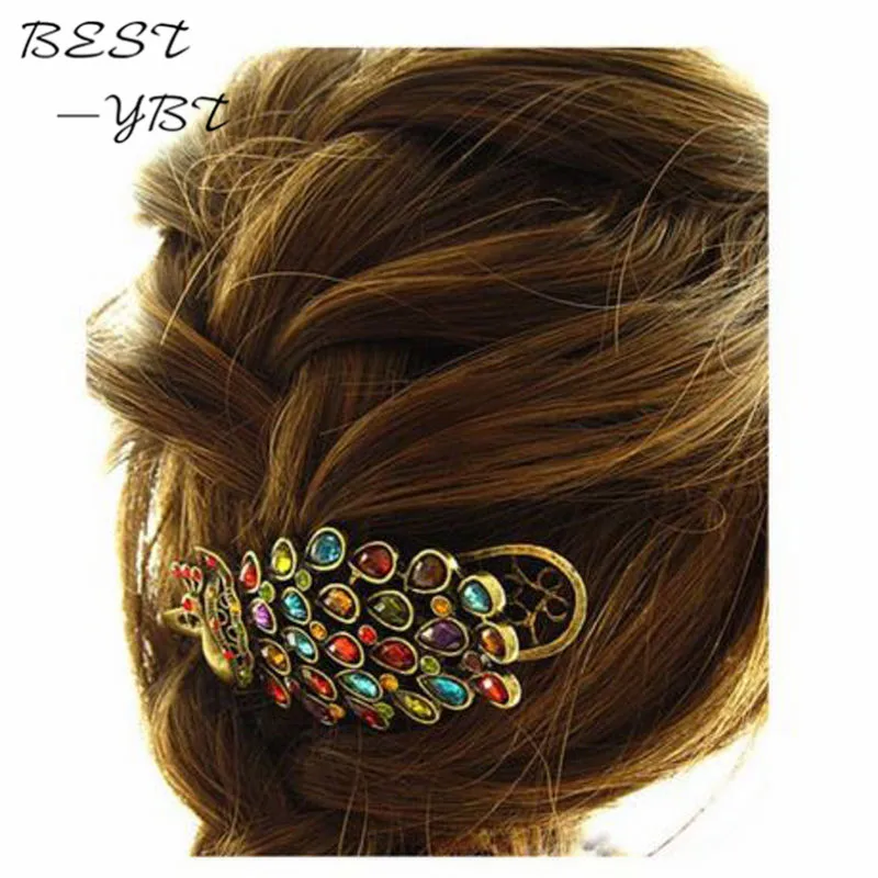 1 PCS Hot Fashion New Vintage Womens Ladies Colorful Rhinestone Peacock Hairpin Barrette Hair Clip Hair Accessories Jewelry
1 PCS Hot Fashion New Vintage Womens Ladies Colorful Rhinestone Peacock Hairpin Barrette Hair Clip Hair Accessories Jewelry