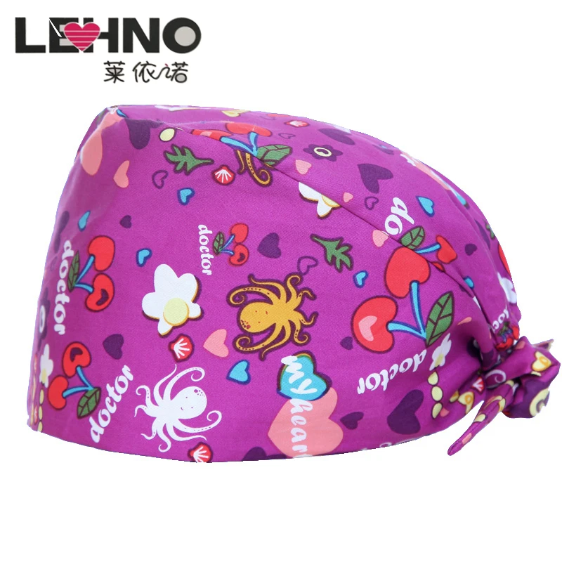 Brands LEHNO Pure Cotton Doctor Cap Adjustable Men and Women Scrub Uniform Hats Printing Operation Room Surgical Cap Health Hats
Brands LEHNO Pure Cotton Doctor Cap Adjustable Men and Women Scrub Uniform Hats Printing Operation Room Surgical Cap Health Hats