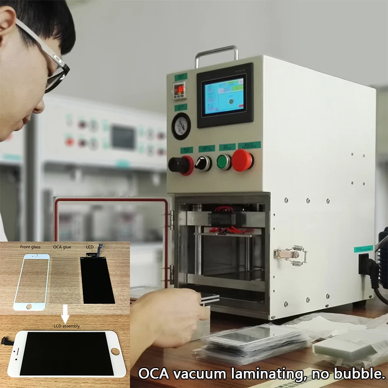 YMJ OCA laminating machine for iphone for samsung edge lcd cold press laminating no need autoclave portable laminating vacuum
YMJ OCA laminating machine for iphone for samsung edge lcd cold press laminating no need autoclave portable laminating vacuum