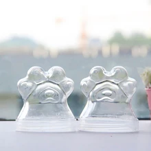 Caixa do organizador dos recipientes de armazenamento do ofício da impressão da argila da bola da espuma do lodo do frasco da forma da garra do gato de 8.2*9 cm 200 ml com tampas(China)