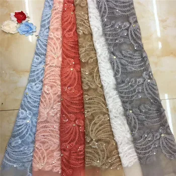African Lace Fabric Feather Embroidered Nigerian beads stones Laces Fabric Bridal High Quality Wedding French Tulle Lace Fabric
African Lace Fabric Feather Embroidered Nigerian beads stones Laces Fabric Bridal High Quality Wedding French Tulle Lace Fabric
