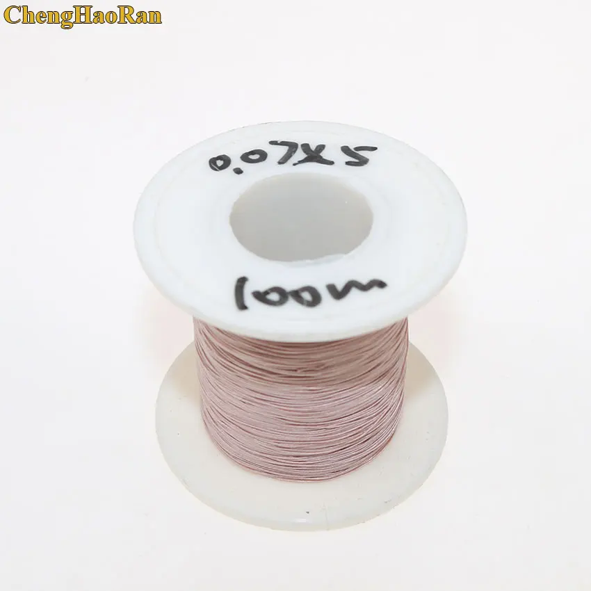 ChengHaoRan 0.07x5 28 shares of mining machine antenna Litz wire multi-strand copper wire polyester silk envelope envelope yarn
ChengHaoRan 0.07x5 28 shares of mining machine antenna Litz wire multi-strand copper wire polyester silk envelope envelope yarn