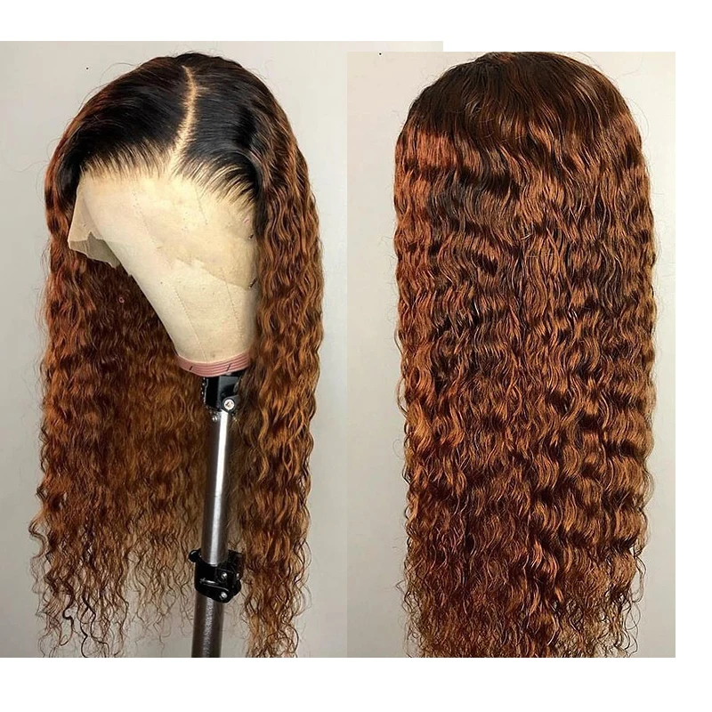 Ombre Color T4 Honey Blonde 360 Lace Frontal Curly 100% Human Hair Wig For Black Women Remy Brazilian Invisible Pre Plucked Aimu
Ombre Color T4 Honey Blonde 360 Lace Frontal Curly 100% Human Hair Wig For Black Women Remy Brazilian Invisible Pre Plucked Aimu