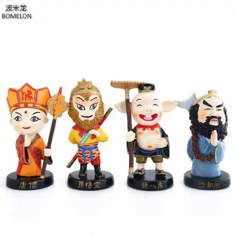 4PCS/set Journey To The West Kawaii Mini Resin Doll Tang Monk/Monkey King Anime Toy Figures China Ethnic Dolls Children Toys
4PCS/set Journey To The West Kawaii Mini Resin Doll Tang Monk/Monkey King Anime Toy Figures China Ethnic Dolls Children Toys