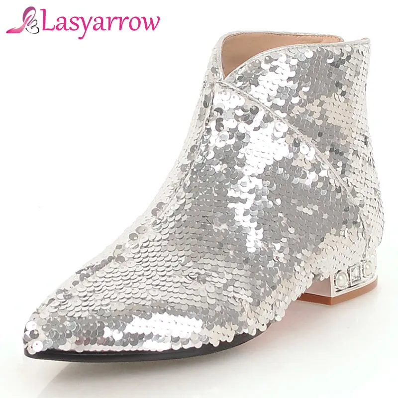 Lasyarrow 2018 new arrive women boots pointed toe zipper ladies boots bling chunky heel ankle boots elegant plus size women shoe
Lasyarrow 2018 new arrive women boots pointed toe zipper ladies boots bling chunky heel ankle boots elegant plus size women shoe