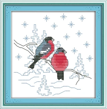 Joy sunday animal style Two red birds cross stitch pattern kits embroidery painting needle craft stores
Joy sunday animal style Two red birds cross stitch pattern kits embroidery painting needle craft stores