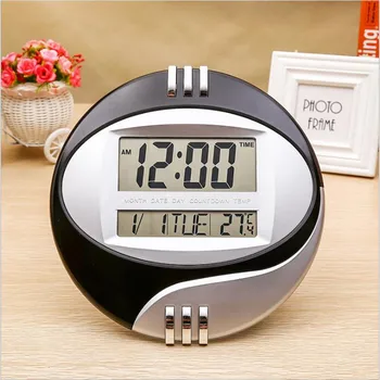 LED LCD Electronic Clock Moderne Calendar Temperature Display Digital Wall Watch Mute
LED LCD Electronic Clock Moderne Calendar Temperature Display Digital Wall Watch Mute