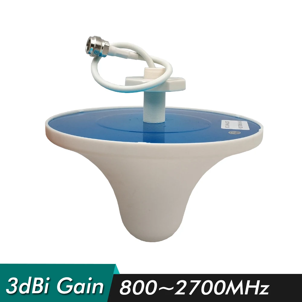 800~2700MHz Indoor Ceiling Antenna N-Female 0.3m 3dBi Mushroom Antenna for 2G 3G 4G Signal Booster Cellphone Signal Repeater
800~2700MHz Indoor Ceiling Antenna N-Female 0.3m 3dBi Mushroom Antenna for 2G 3G 4G Signal Booster Cellphone Signal Repeater