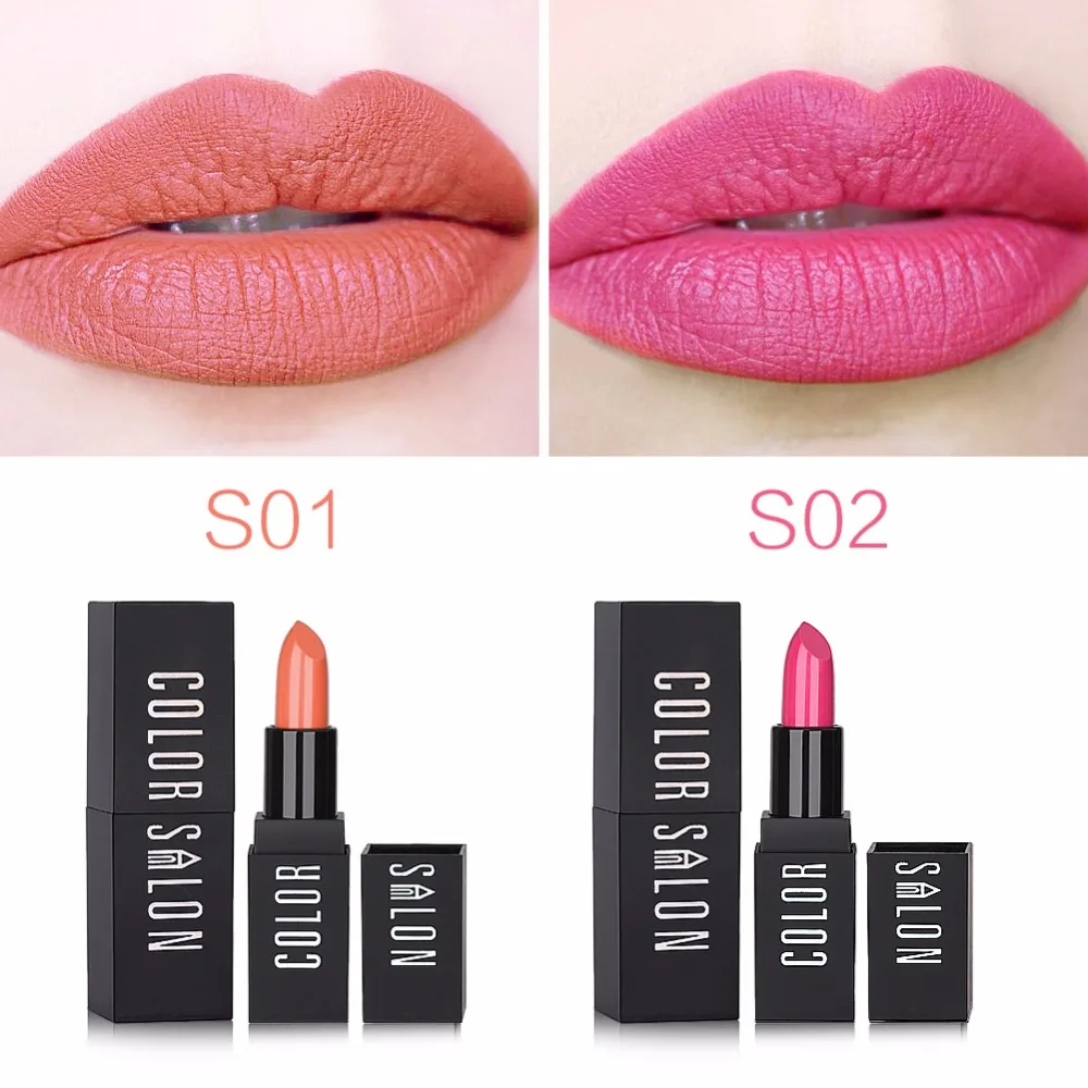 Color Salon Red Matte Smooth Moisturizer Lipstick long lasting Make Up Brand Pigment Nutritious Cosmetic Sexy lip stick cream
Color Salon Red Matte Smooth Moisturizer Lipstick long lasting Make Up Brand Pigment Nutritious Cosmetic Sexy lip stick cream