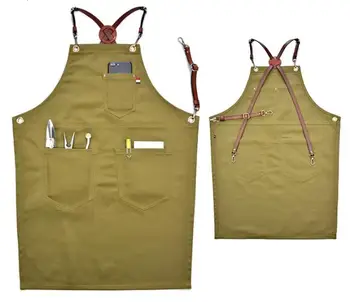 Kitchen Apron Denim Bib Apron Leather Strap Barista Coffee Chef Uniform Tattoo Shop Carpenter Hairdresser Barber Workwear S70
Kitchen Apron Denim Bib Apron Leather Strap Barista Coffee Chef Uniform Tattoo Shop Carpenter Hairdresser Barber Workwear S70