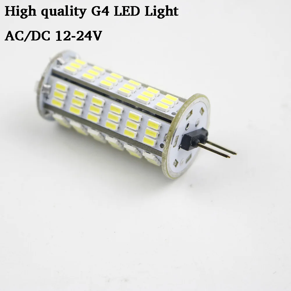 

G4 LED Bulb Lamp 126 LED 3014 SMD 4W LED Cold Warm White AC/DC 12V 24V Lamps Light replace Halogen Spotlight Chandelier 1PCS