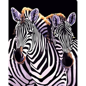 Painting By Numbers DIY Dropshipping 40x50 50x65cm Relying on two zebras Animal Canvas Wedding Decoration Art picture Gift 
Painting By Numbers DIY Dropshipping 40x50 50x65cm Relying on two zebras Animal Canvas Wedding Decoration Art picture Gift