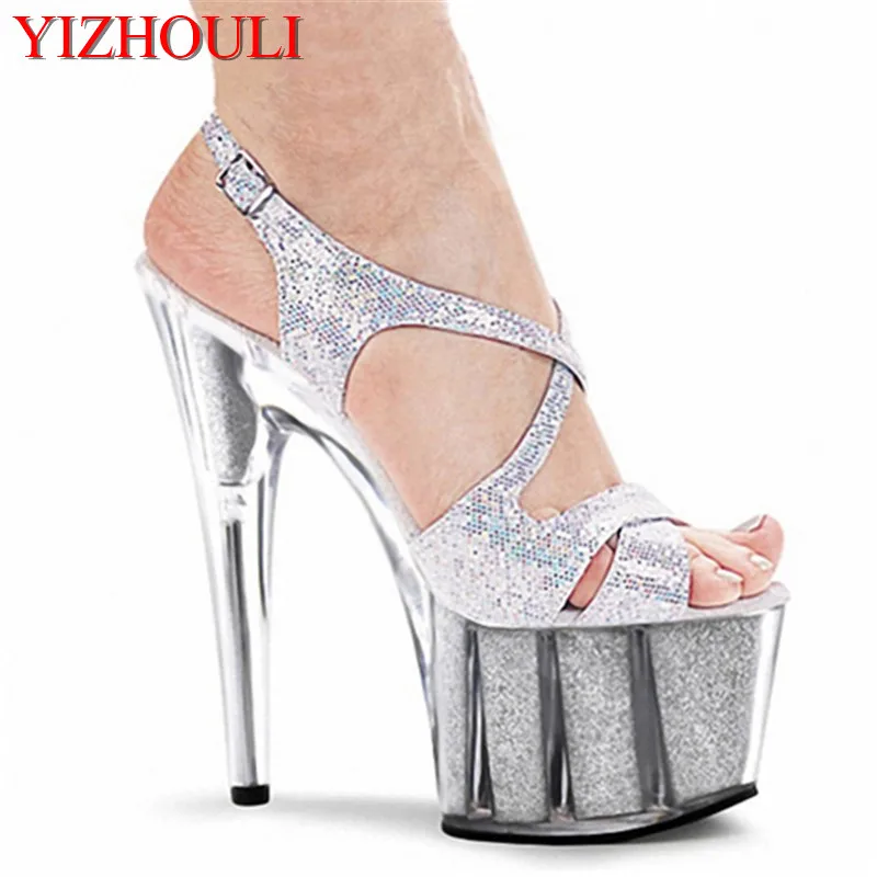 15cm colorful sexy high-heeled shoes crystal sandals shoes 6 inch stiletto high heels Clear Platforms Silver Glitter sexy shoes
15cm colorful sexy high-heeled shoes crystal sandals shoes 6 inch stiletto high heels Clear Platforms Silver Glitter sexy shoes