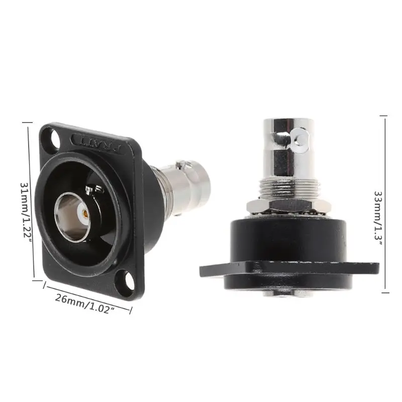 D-Type Double BNC Plug Connector Chassis Panel Mount Adapter Audio Monitoring Parts
D-Type Double BNC Plug Connector Chassis Panel Mount Adapter Audio Monitoring Parts
