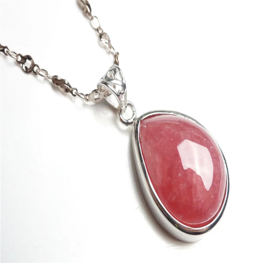 100% Genuine Natural Red Rhodochrosite Gem Stone Silver Around Jewelry Water Drop Bead Necklace Charm Pendant Just One
100% Genuine Natural Red Rhodochrosite Gem Stone Silver Around Jewelry Water Drop Bead Necklace Charm Pendant Just One