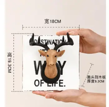 Creative simulated deer head wall decoration hanging bar living room resin crafts animal head pendant cculpture statue
Creative simulated deer head wall decoration hanging bar living room resin crafts animal head pendant cculpture statue