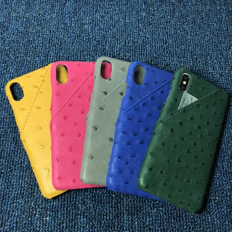 In Stock ! Real Natural Genuine Ostrich Skin Leather Case Luxury Business Back Cover for iPhone X XS Max XR Card Holder Pocket
In Stock ! Real Natural Genuine Ostrich Skin Leather Case Luxury Business Back Cover for iPhone X XS Max XR Card Holder Pocket