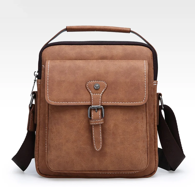 Men Crossbody Single Shoulder Bag Sports Frosted Leather Zipper Bag with Long Strap Popular
Men Crossbody Single Shoulder Bag Sports Frosted Leather Zipper Bag with Long Strap Popular