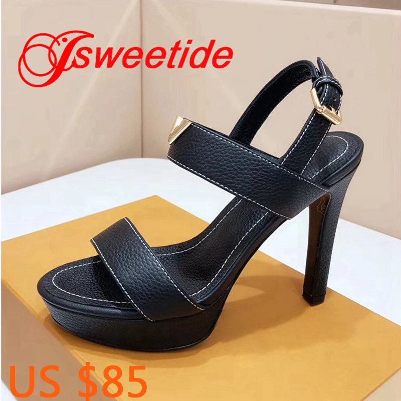Famous Designer Women peep toe SandalsLitchi grain cowhide Waterproof platform High heels Genuine Leather Comfortable Sandals
Famous Designer Women peep toe SandalsLitchi grain cowhide Waterproof platform High heels Genuine Leather Comfortable Sandals
