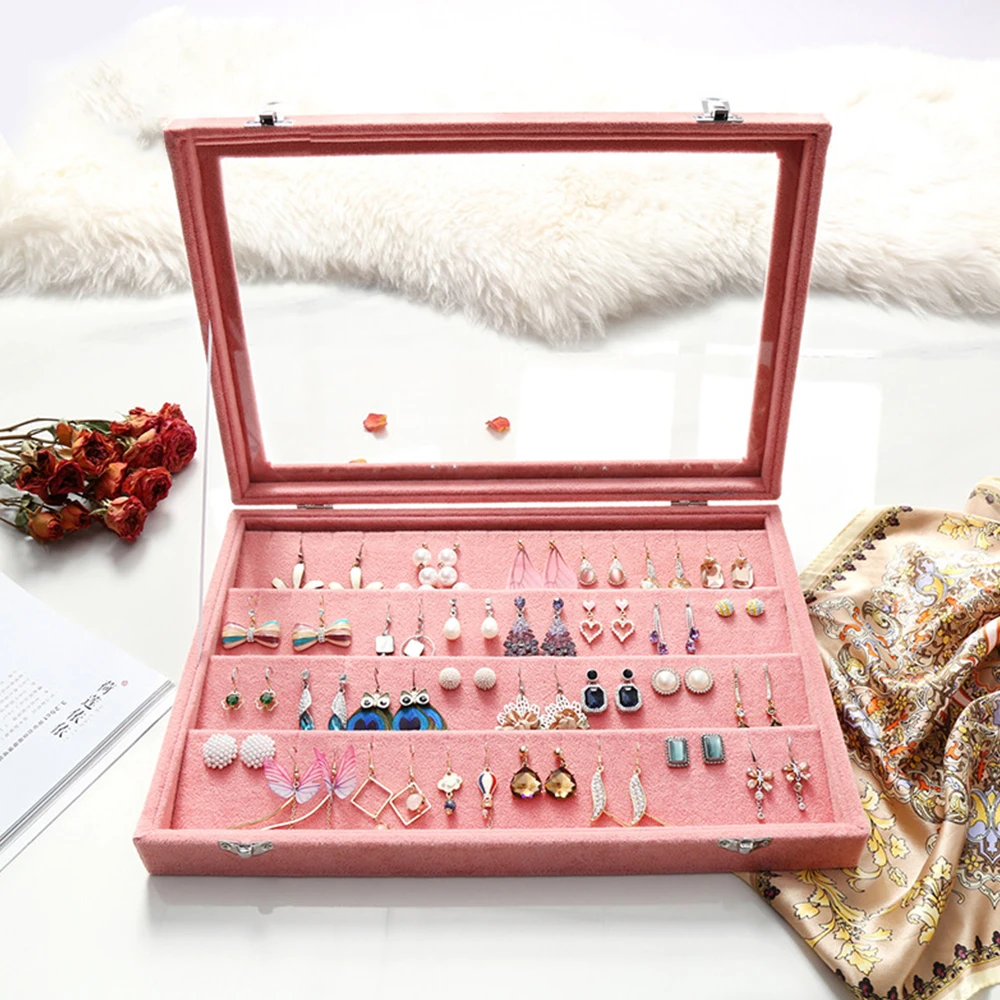 2019 New Portable Jewelry Ring Earring Display Organizer Box Jewelry Stand Holder Makeup Storage Box Women Gift Decoration
2019 New Portable Jewelry Ring Earring Display Organizer Box Jewelry Stand Holder Makeup Storage Box Women Gift Decoration