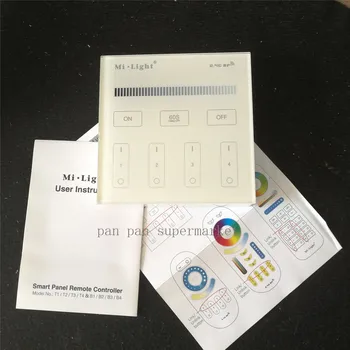Mi light 2.4G 4-Zone Smart Touch Panel led Dimmer dimmingT1/T2/T3/T4 RGB /RGBW/RGB+CCT Brightness led Controller for led strip
Mi light 2.4G 4-Zone Smart Touch Panel led Dimmer dimmingT1/T2/T3/T4 RGB /RGBW/RGB+CCT Brightness led Controller for led strip
