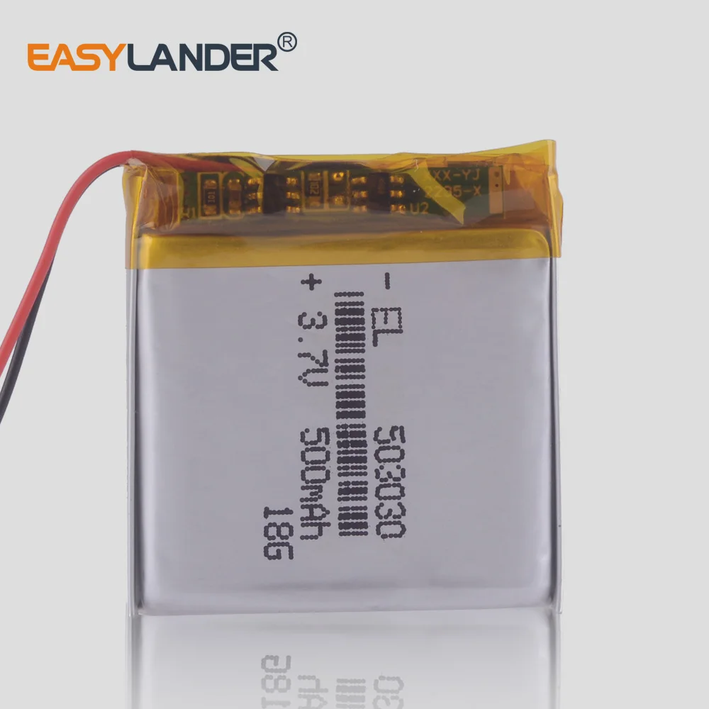 500mah battery lithium polymer 3.7v rechargeable for mp3 smart watch wrist watch speaker dvr 503030
500mah battery lithium polymer 3.7v rechargeable for mp3 smart watch wrist watch speaker dvr 503030