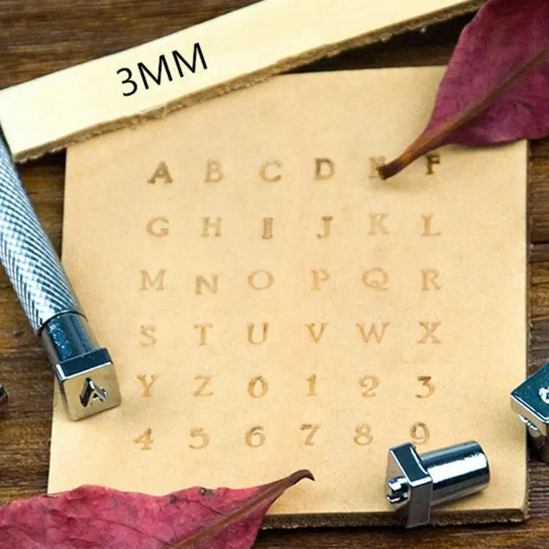 36Pcs/set 3/6mm Steel Leather Punch Tool Alphabet Letter Number Stamper Punches Set DIY Leathercraft Hand Toos
36Pcs/set 3/6mm Steel Leather Punch Tool Alphabet Letter Number Stamper Punches Set DIY Leathercraft Hand Toos