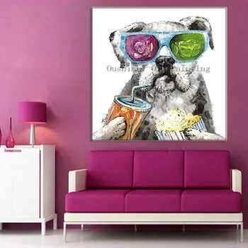 Hand Painted Oil Painting Cool Dog Paintings Modern Abstract Picture Wall Pictures Decor Landscape Canvas Animal Painting
Hand Painted Oil Painting Cool Dog Paintings Modern Abstract Picture Wall Pictures Decor Landscape Canvas Animal Painting