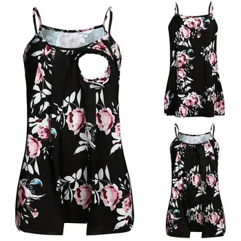 Women Maternity Casual T Shirt Sleeveless Women Pregnant Maternity Sleeveless Straps Ruffles Print Floral Tops embarazada A1
Women Maternity Casual T Shirt Sleeveless Women Pregnant Maternity Sleeveless Straps Ruffles Print Floral Tops embarazada A1