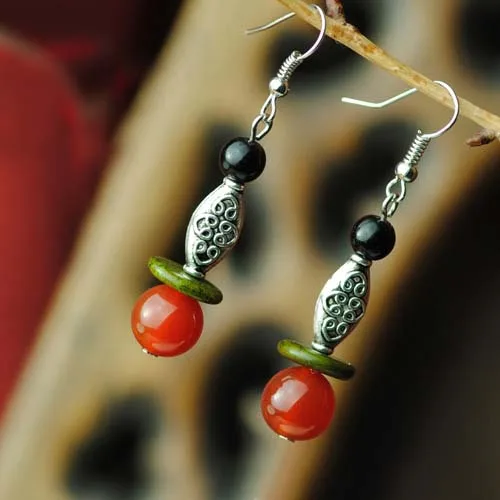 fashion vintage dangle earrings,Tibetan Silver plated ethnic red stone earrings,nature stones stones earrings
fashion vintage dangle earrings,Tibetan Silver plated ethnic red stone earrings,nature stones stones earrings