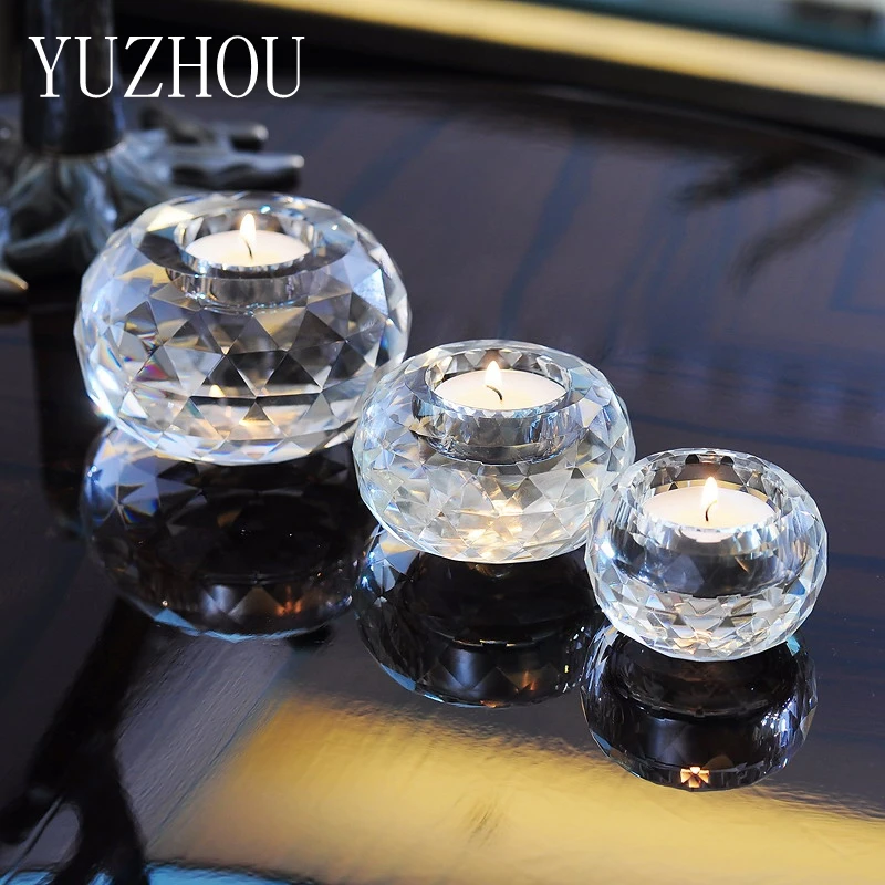 Fashion Crystal Glass Small Candle Holder Aromatherapy Candlestick Romantic Proposal Candlelight Dinner Props Small Candlestick
Fashion Crystal Glass Small Candle Holder Aromatherapy Candlestick Romantic Proposal Candlelight Dinner Props Small Candlestick