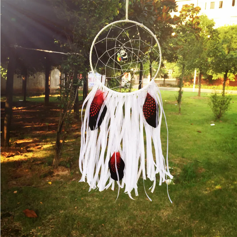 14*42CM Dream Catcher Home Decor, WHITE Feather Dreamcatcher Wind Chimes Indian Style Mascot Car or Wall hanging Decoration
14*42CM Dream Catcher Home Decor, WHITE Feather Dreamcatcher Wind Chimes Indian Style Mascot Car or Wall hanging Decoration