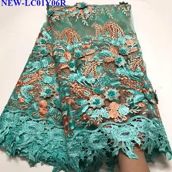 Nigerian Lace Fabrics For Wedding dress 2019 African French Tulle Lace Fabric High Quality 3D Lace Fabric With Stones GSW01
Nigerian Lace Fabrics For Wedding dress 2019 African French Tulle Lace Fabric High Quality 3D Lace Fabric With Stones GSW01