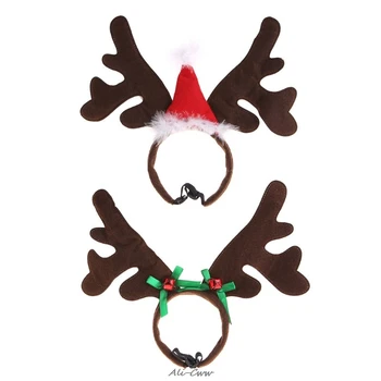 Christmas Pet Headband Deer Horn Hat Costume Dog Puppy Cat Cosplay Party Product Headwear Caps Hat for Dog Cats
Christmas Pet Headband Deer Horn Hat Costume Dog Puppy Cat Cosplay Party Product Headwear Caps Hat for Dog Cats