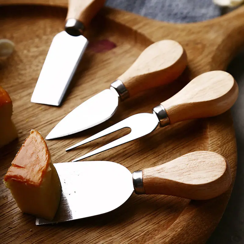 4pcs/Set Stainless Steel Cheese Knife Bamboo Handle Cheese Slicer Practical Cheese Cutter For Home Picnic Kitchen Accessories
4pcs/Set Stainless Steel Cheese Knife Bamboo Handle Cheese Slicer Practical Cheese Cutter For Home Picnic Kitchen Accessories