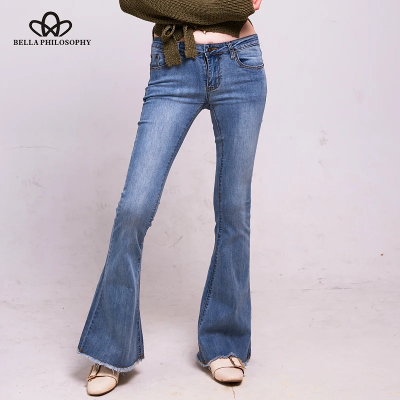 Bella Philosophy 2018 Autumn slim flare denim pant jeans female Light blue jeans women trousers retro casual jeans for women
Bella Philosophy 2018 Autumn slim flare denim pant jeans female Light blue jeans women trousers retro casual jeans for women