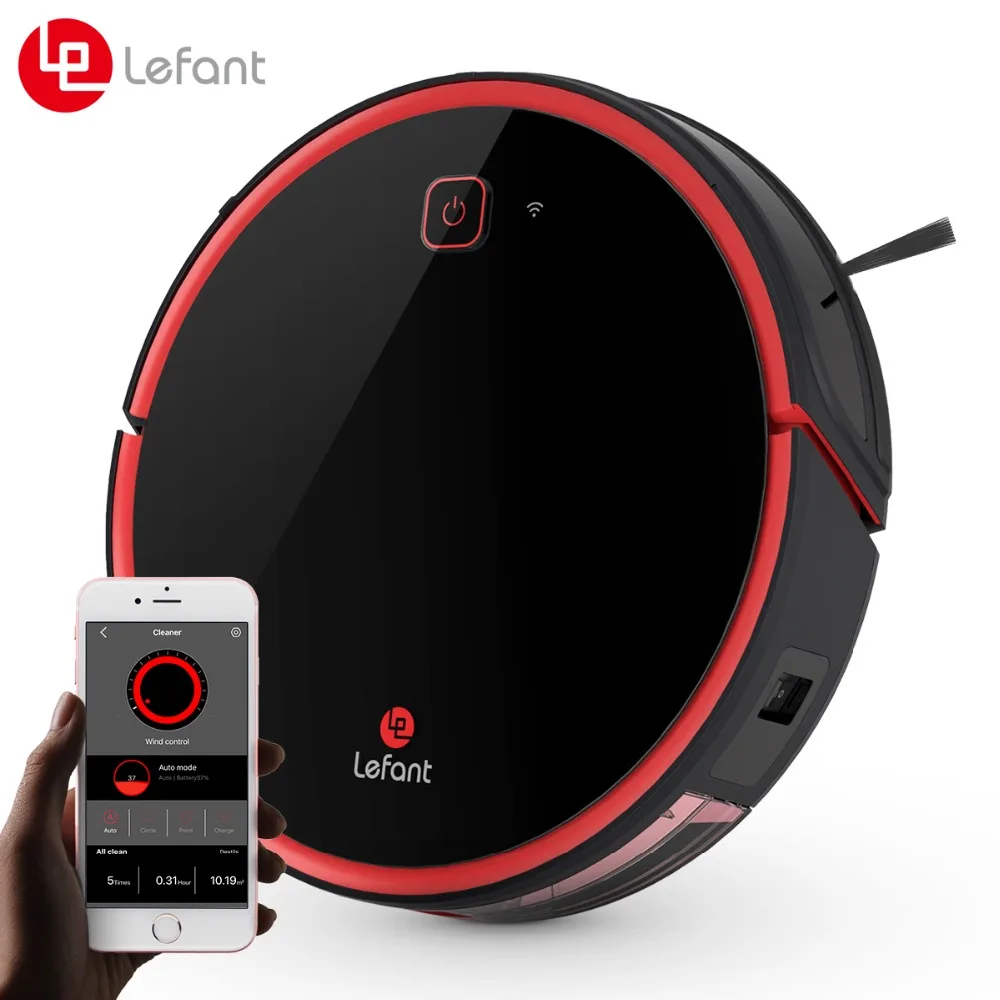 Robotic Vacuum Cleaner, Lefant T700 Upgraded 2019 Robot for Pet Hair,Thin Carpets and Hard Floors with Wi-Fi Connectivity
Robotic Vacuum Cleaner, Lefant T700 Upgraded 2019 Robot for Pet Hair,Thin Carpets and Hard Floors with Wi-Fi Connectivity