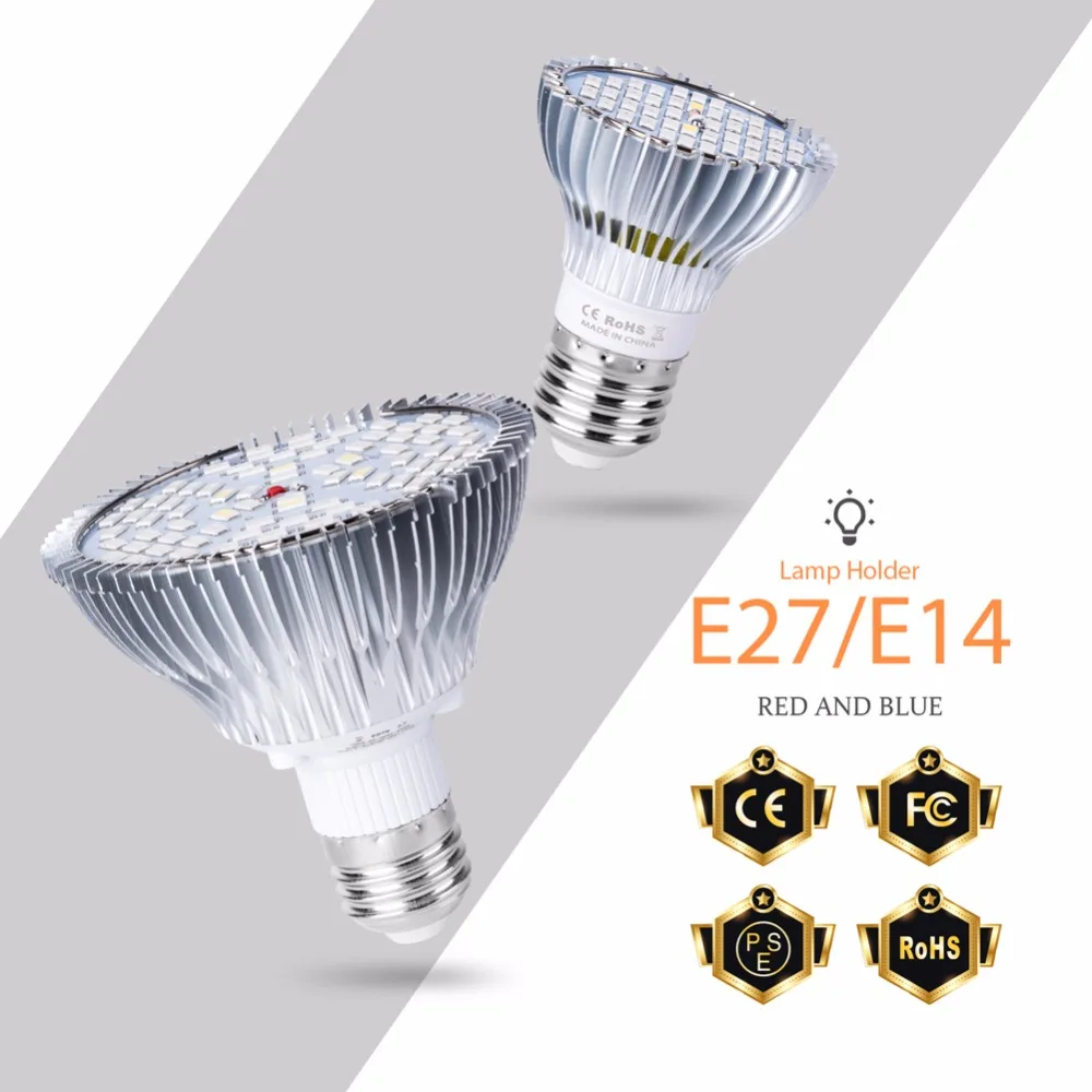 E27 LED Grow Light 30W 50W 80W Fitolamp 220V Grow Tent For Plants Full Spectrum Led Plant Light 85-265V Indoor Lighting 110V
E27 LED Grow Light 30W 50W 80W Fitolamp 220V Grow Tent For Plants Full Spectrum Led Plant Light 85-265V Indoor Lighting 110V