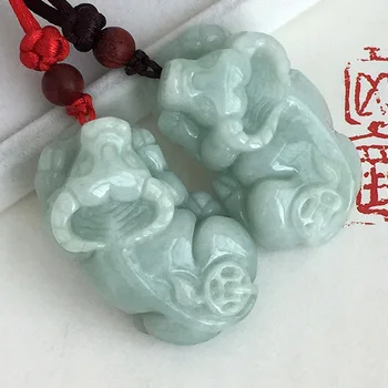 Myanmar Emerald Cattle Pendant Drop Shipping Hand Carved Jade Stone Lucky Amulet Cow Necklace With Chain Fine Jewelry
Myanmar Emerald Cattle Pendant Drop Shipping Hand Carved Jade Stone Lucky Amulet Cow Necklace With Chain Fine Jewelry