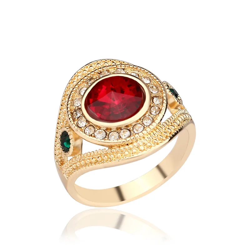 Luxury Jewelry Fashion Red Crystal Ring Silver/Gold Color Round Mosaic Crystal Hollow Ring For Women Wedding Party Gift
Luxury Jewelry Fashion Red Crystal Ring Silver/Gold Color Round Mosaic Crystal Hollow Ring For Women Wedding Party Gift