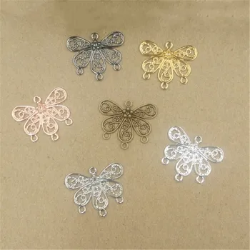 50pcs/lot 18x22mm Brass Jewelry Connectors Flower Charms Bracelet Necklace Pendants for DIY Hairwear Jewelry Findings
50pcs/lot 18x22mm Brass Jewelry Connectors Flower Charms Bracelet Necklace Pendants for DIY Hairwear Jewelry Findings